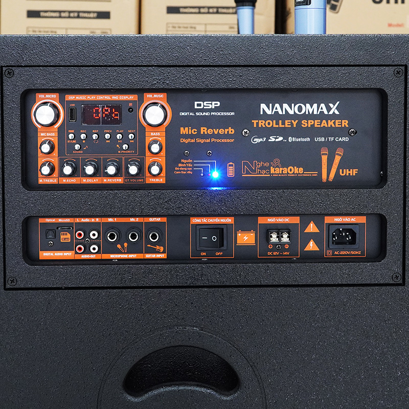 Loa kéo bass đôi bình nanomax pro-218 14